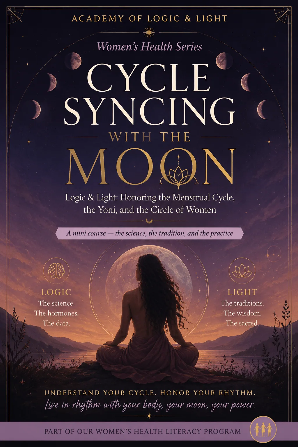 Cycle Syncing with the Moon: a Women's Health Series mini course from the Academy of Logic & Light